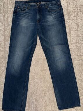 Lucky Brand Men's Blue Vintage Straight Leg Jeans 38x36
